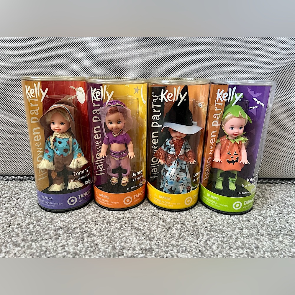 2002 Kelly Halloween Party dolls - complete set of 4